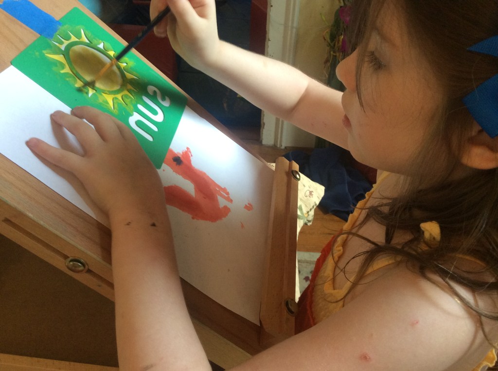 Painting with stencils